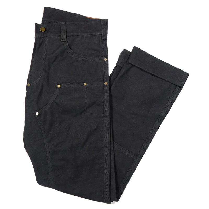 Vintage Black Slim Fit Work Pants