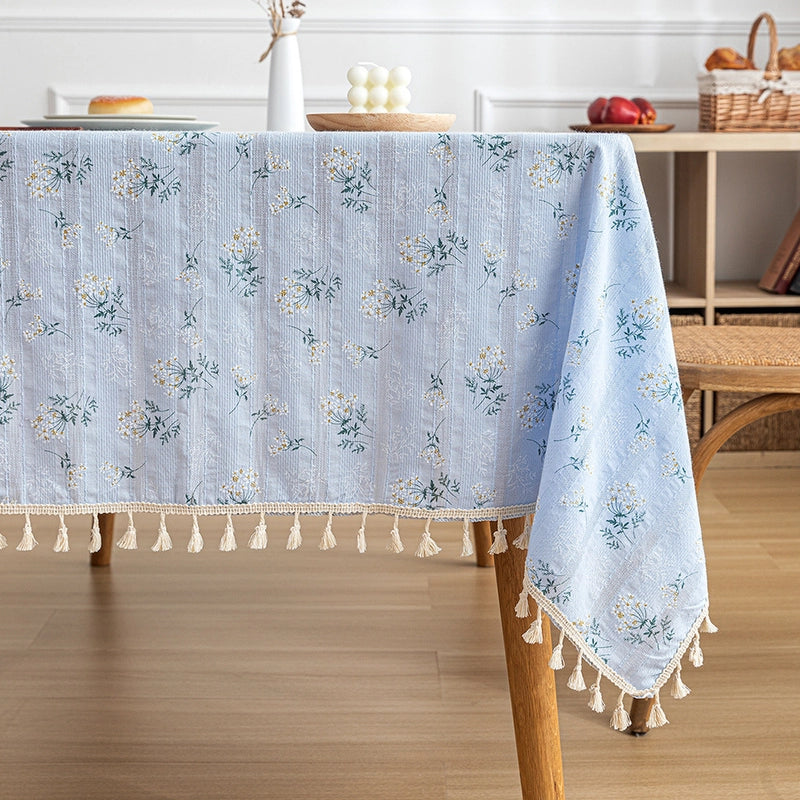 Sweet Color Block Cotton Tablecloths