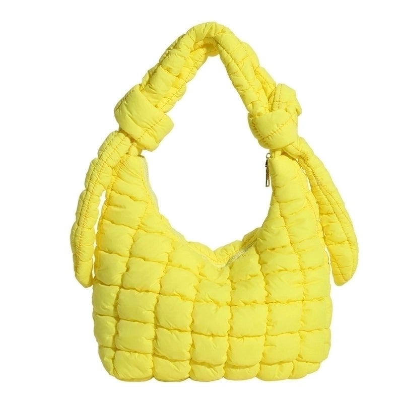 Women's Medium All Seasons Nylon Solid Color Streetwear Square Zipper Shoulder Bag