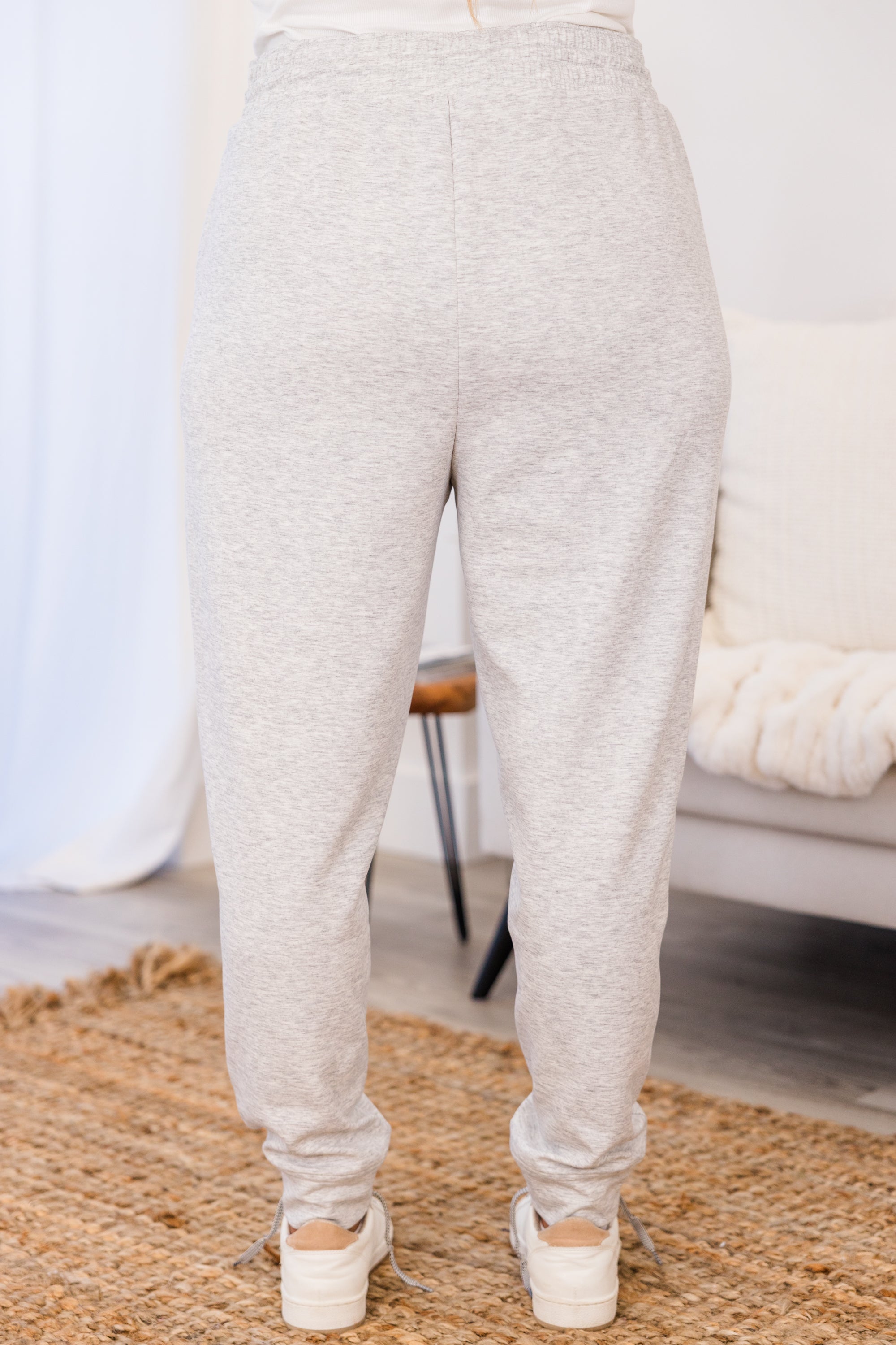 Staying In Jogger. Heather Grey