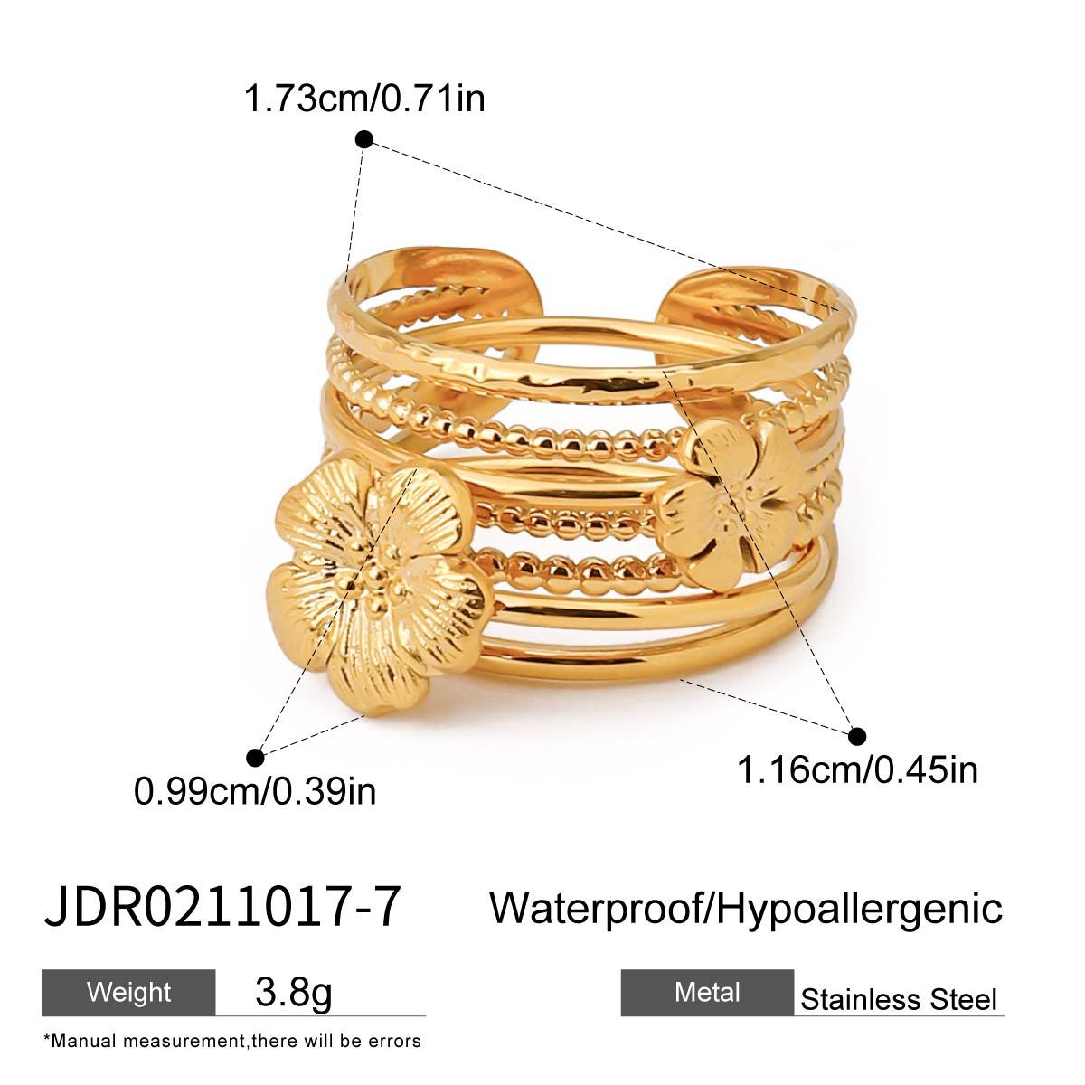 Jie Ding Titanium Steel Ring Female Niche Design Ring Jewelry Stainless Steel Rings