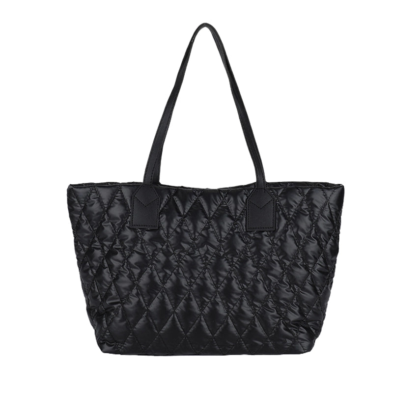 Women's Medium Pu Leather Solid Color Streetwear Square Magnetic Buckle Tote Bag