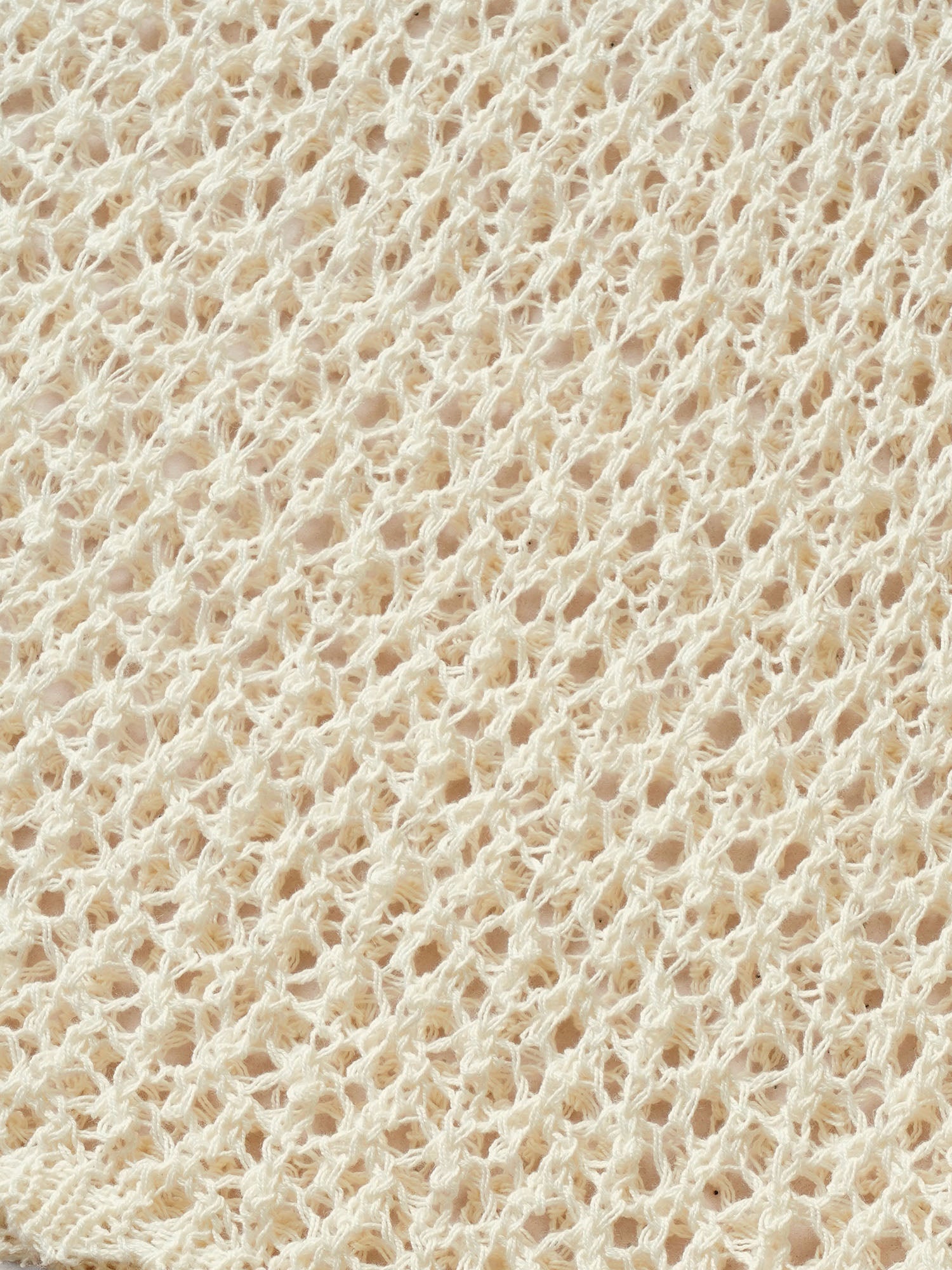 Plain Textur Pointelle Knit Bell Sleeve Swim Cover Up