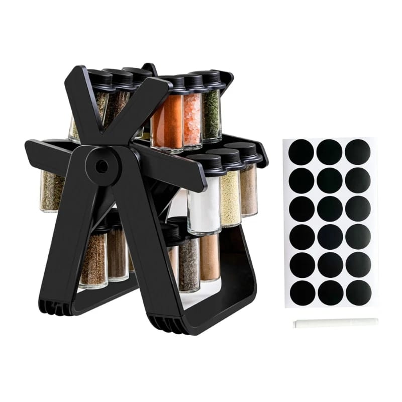 21 PCs Rotating Spice Organizer-14277With Stand