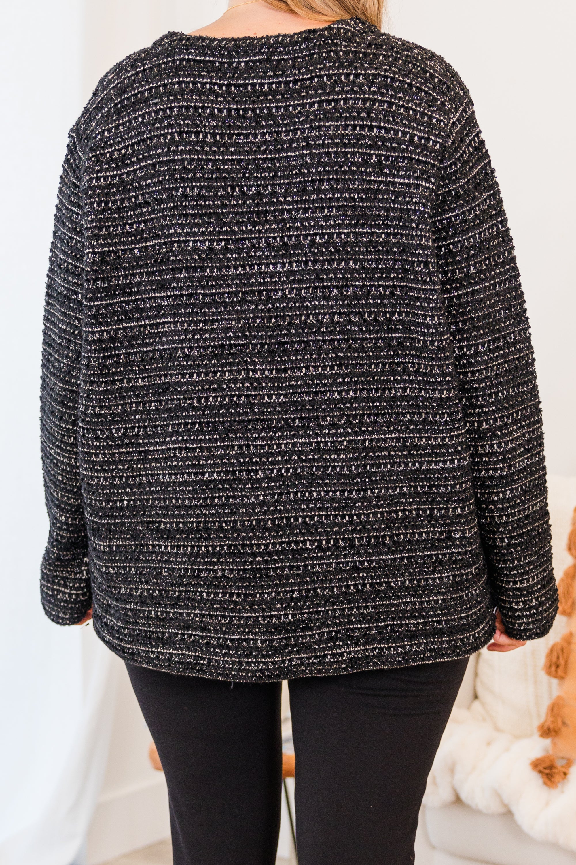 It's So Chilly Cardigan. Black