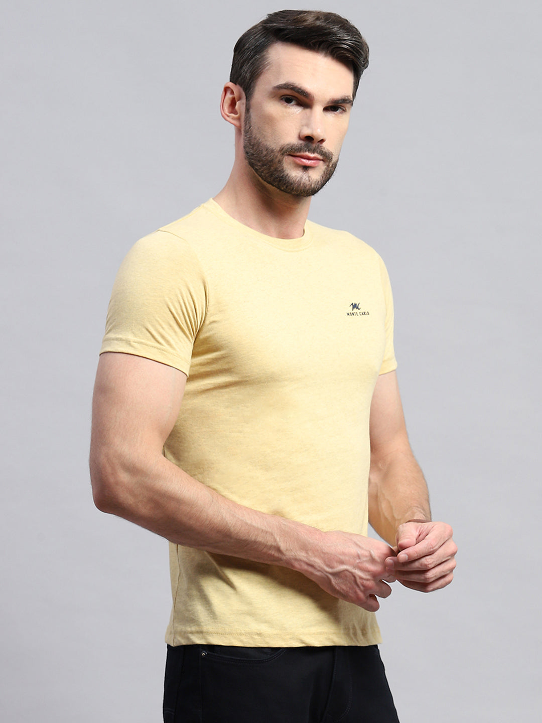 Men Multicolor Solid Round Neck Half Sleeve T-Shirt (Pack of 3)