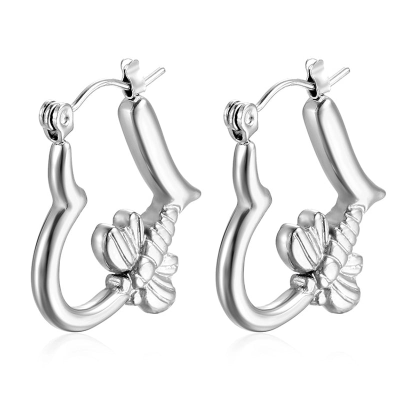1 Pair Minimalist Classic Style Solid Color Plating 201 Stainless Steel 18K Gold Plated Earrings