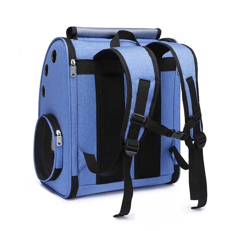 Hanbang New Transparent Cat Bag Travel Convenient Breathable Pet Bag Folding Pet Backpack Transparent Cat Bag