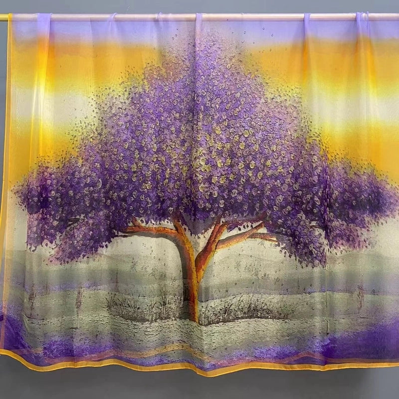 Spring And Summer New Yourou Silk Scarf Large Size Printed Beach Towel Dot Travel Vacation Sunscreen Scarf Women's Spot