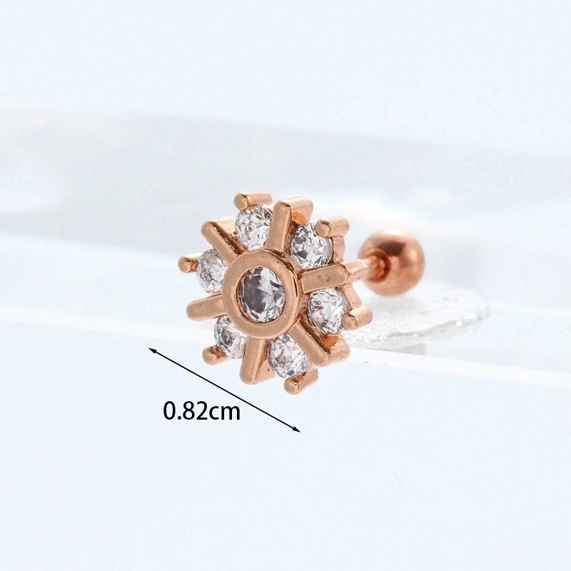 Ear Cartilage Rings & Studs Exaggerated Animal 316L Stainless Steel  Copper