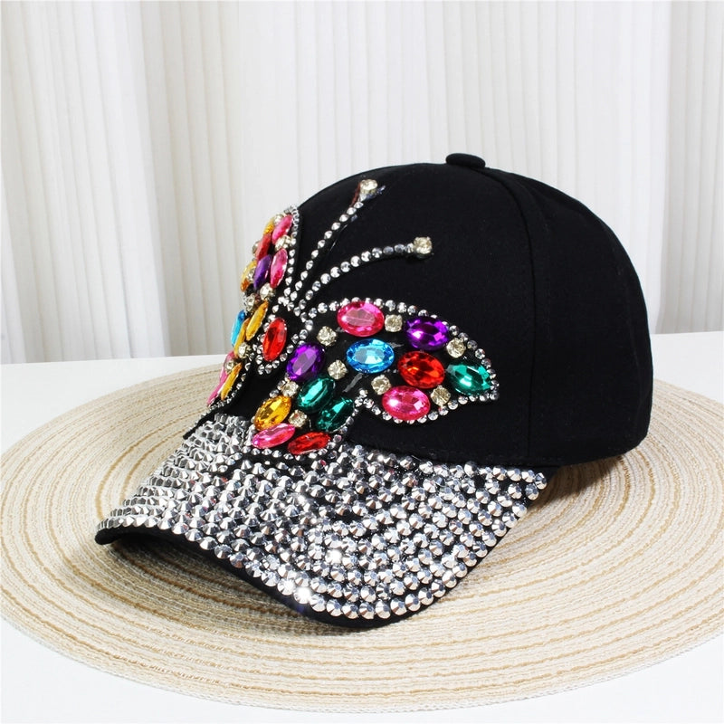 Unisex Streetwear Letter Usa Flower Curved Eaves Baseball Cap