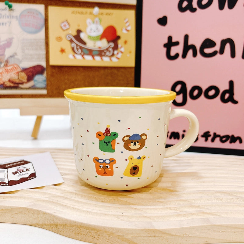 Casual Vacation Cartoon Ceramics Water Bottles 1 Piece