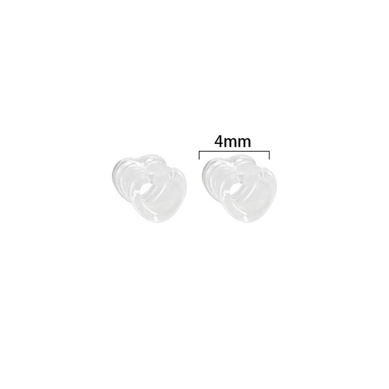 Minimalist Heart Shape Arylic Auricle 1 Pair