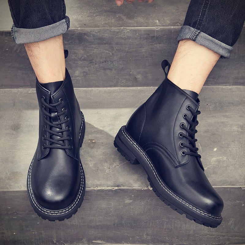 Men's Leather Fashion Martin Boots (In Stock)