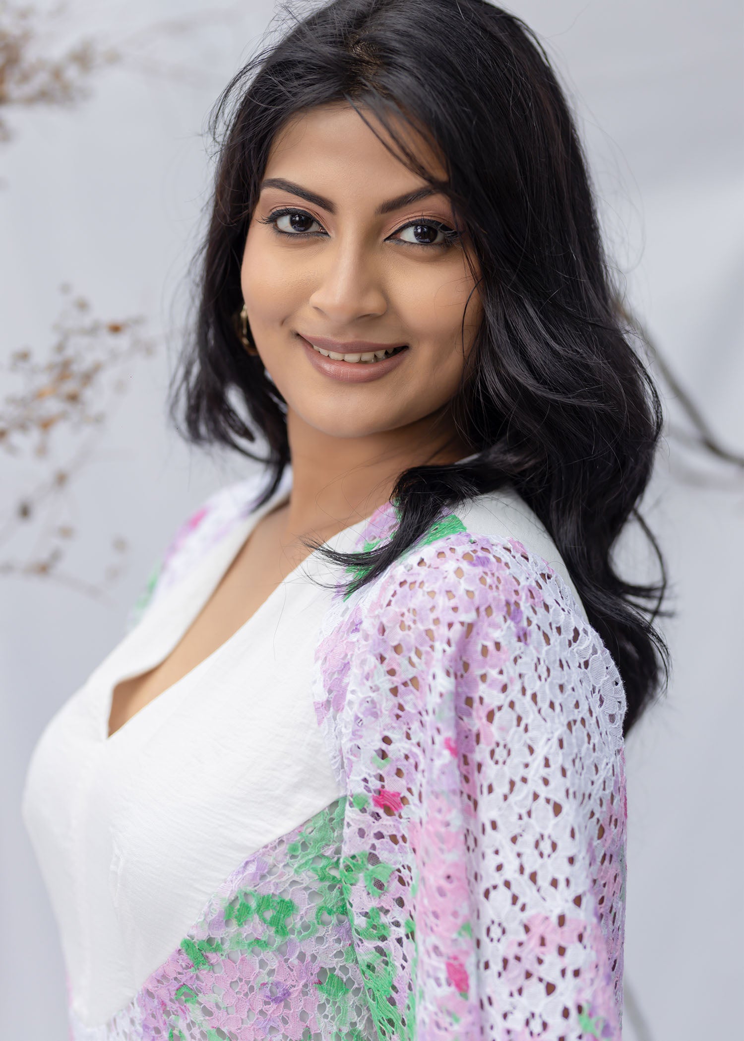 Lace Deatiled Midi Dress