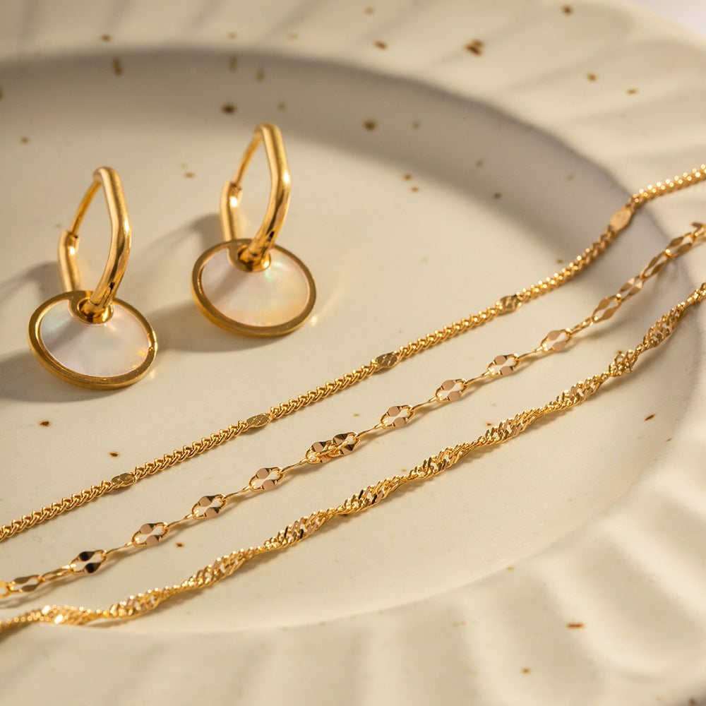 Chain Stainless Steel 18K Gold Plated Necklaces