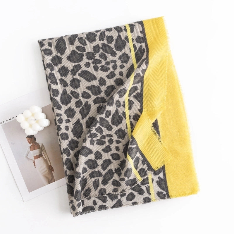 Women's Sweet Leopard Polyester Scarf