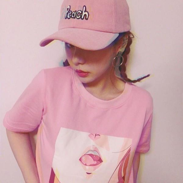 Pink Manga Short Sleeve Tee