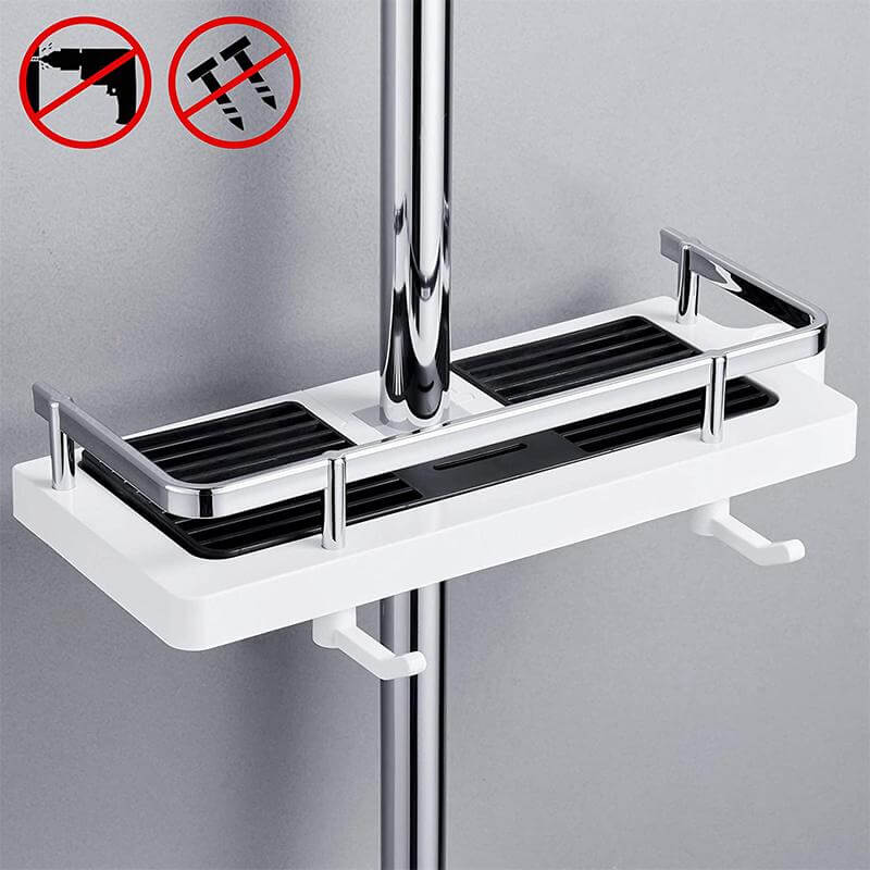🔥Hot sale🔥 Shower rod storage shelf