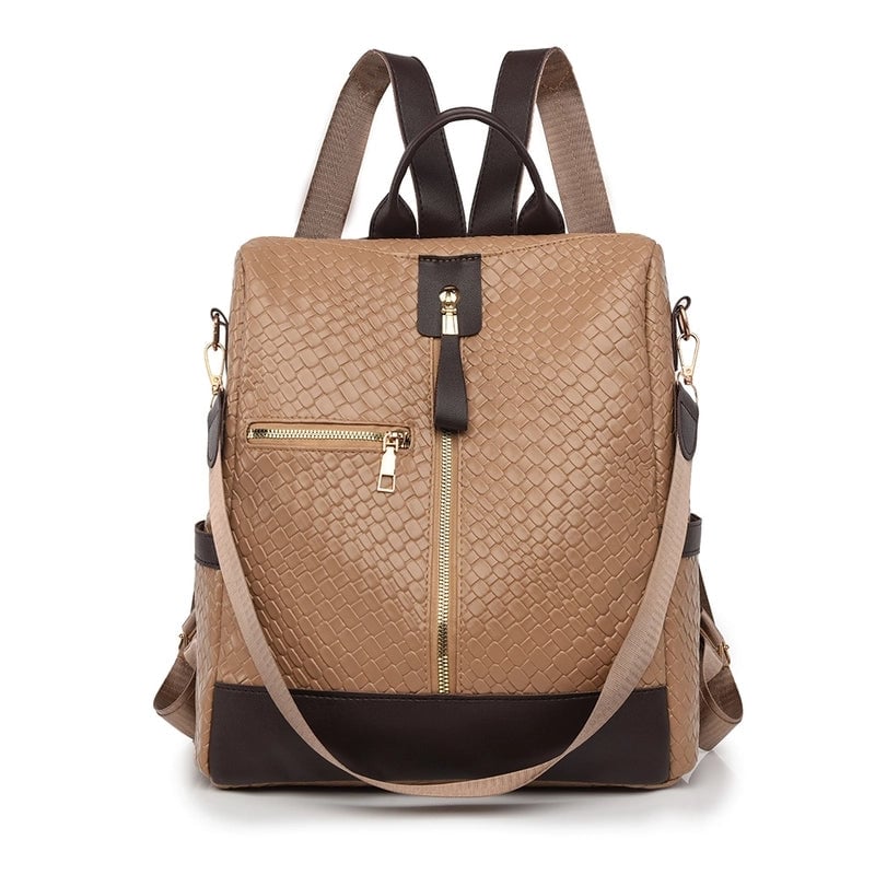 Waterproof Anti-theft Solid Color Travel Street Women's Backpack