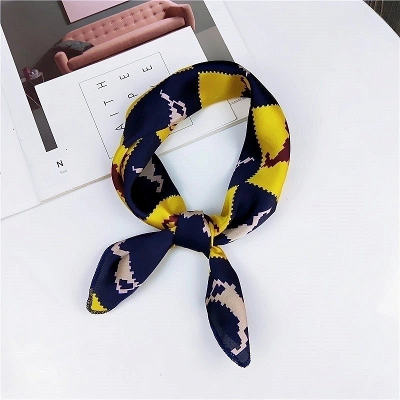 New Spring And Autumn Summer Small Silk Scarf Small Square Towel Women's Professional Variety Decorative Printed Scarf Scarf