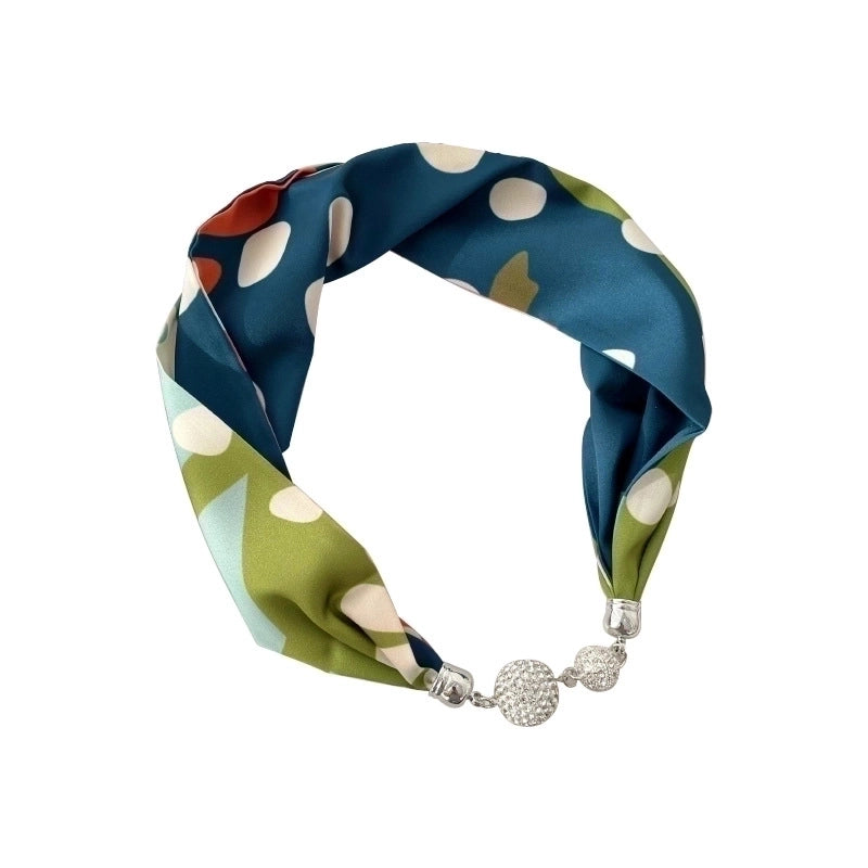 Women'S Fashion Geometric Polyester Silk Scarf