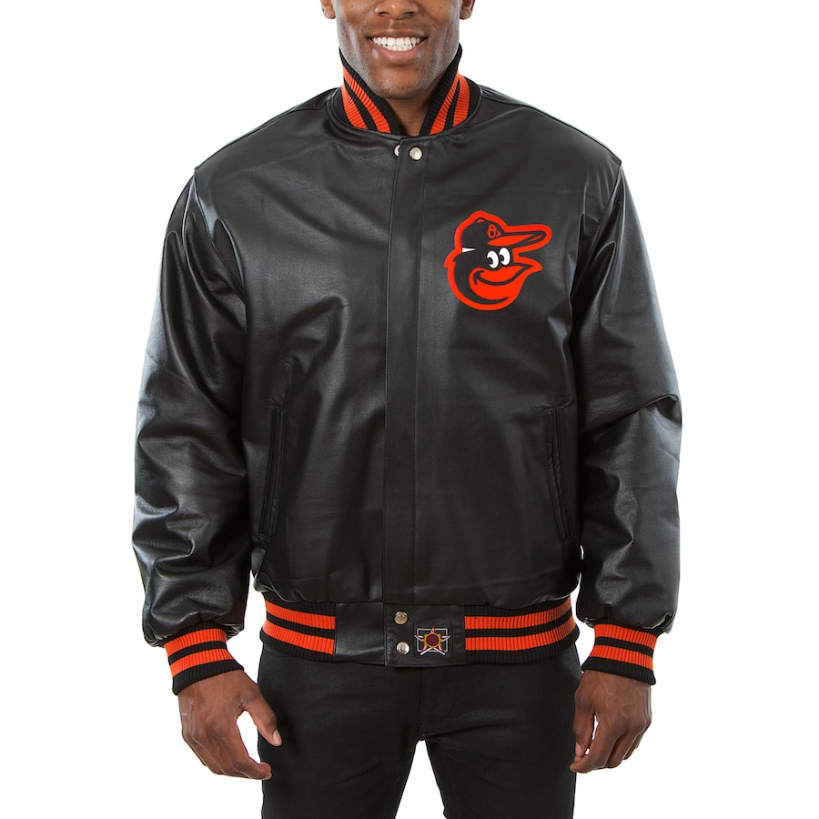 Men's JH Design Full-Snap All-Leather Jacket