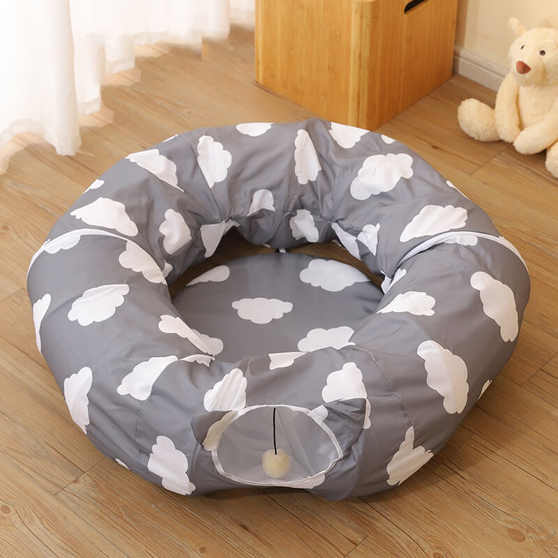 Cool Breathable Foldable Cat Tunnel Bed