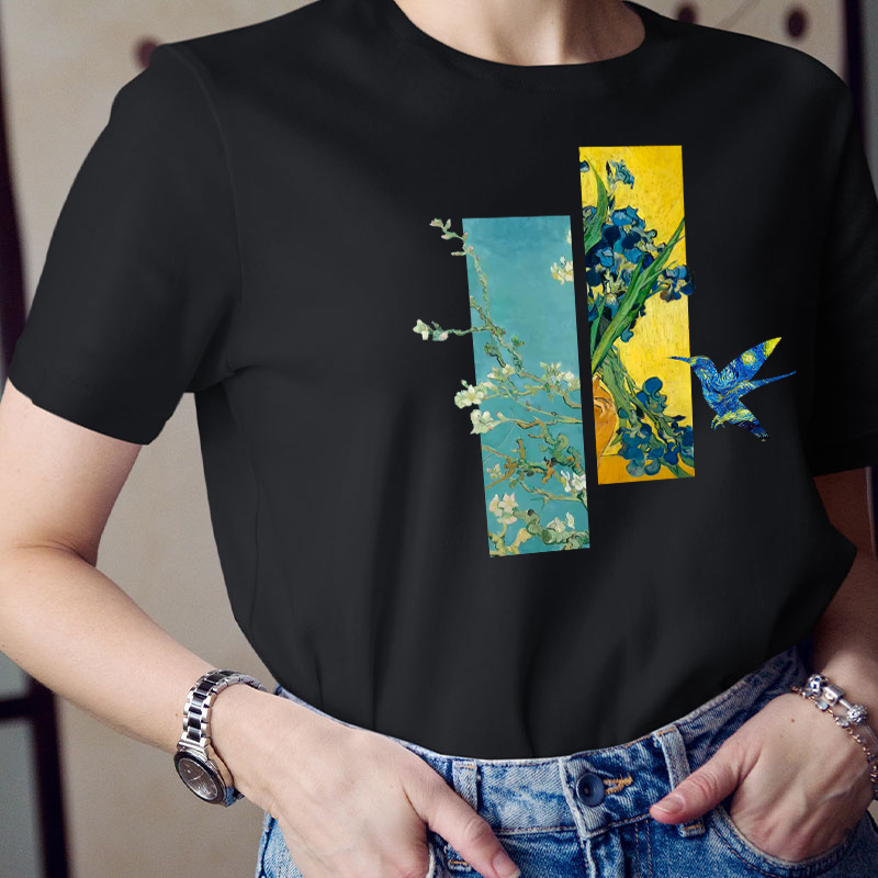 Hummingbird Art Teacher T-Shirt