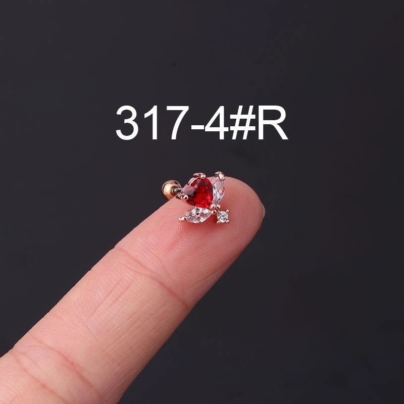 Ear Cartilage Rings & Studs Geometric Copper Plating Artificial Gemstones