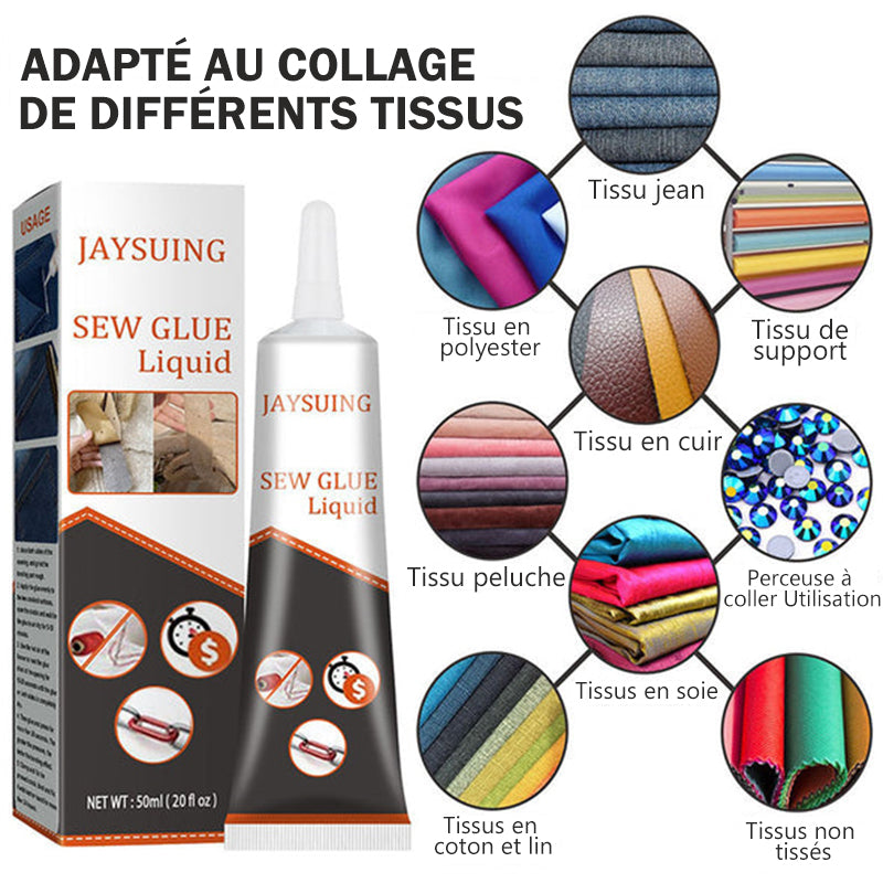Colle pour réparation de tissu
