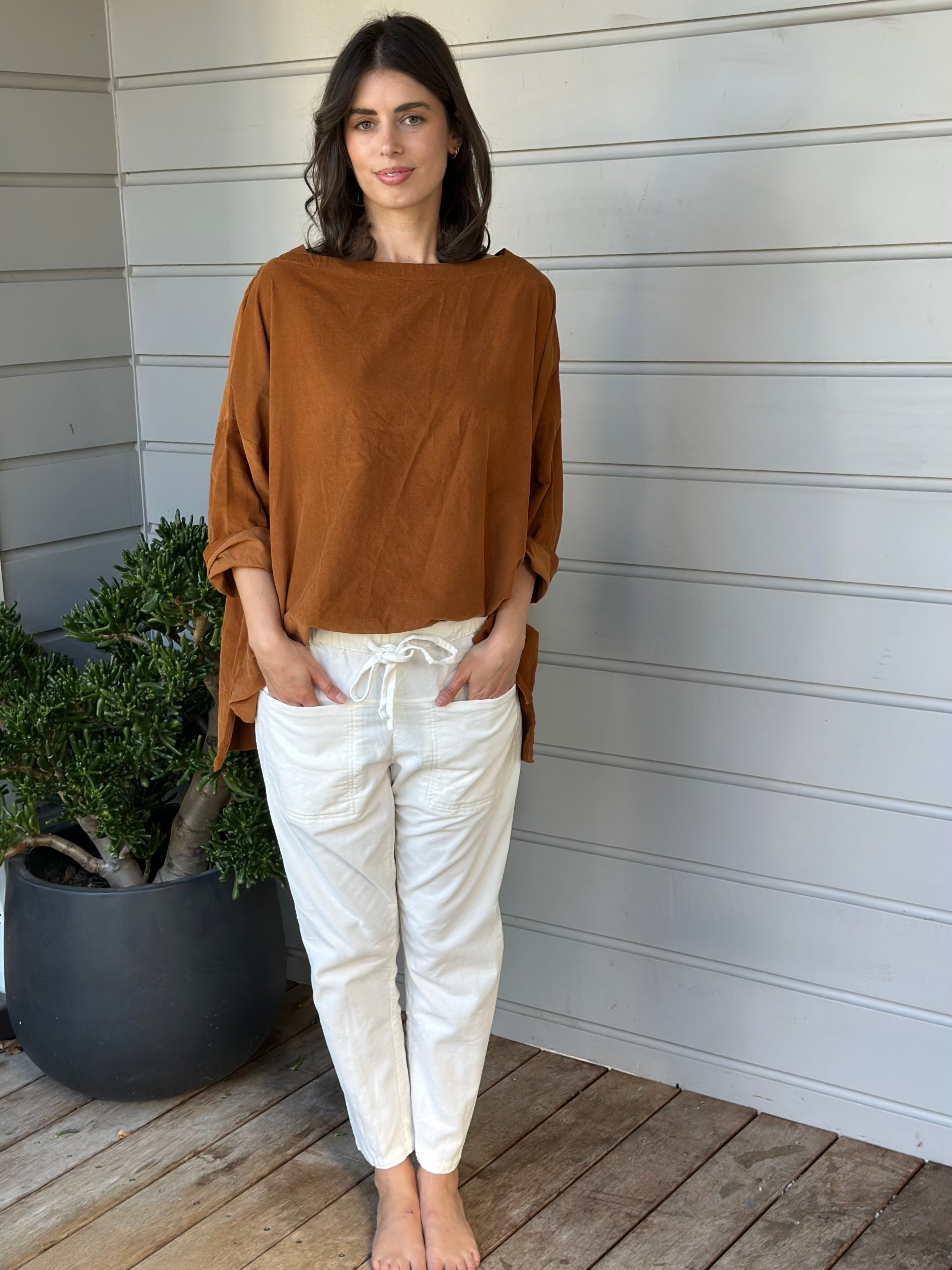 jessie pants - winter white cord