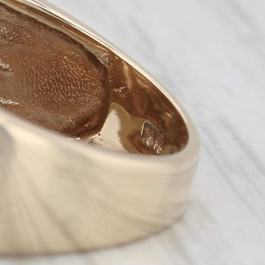 Beveled Knot Bow Ring 10k Yellow Gold Size 7 Band
