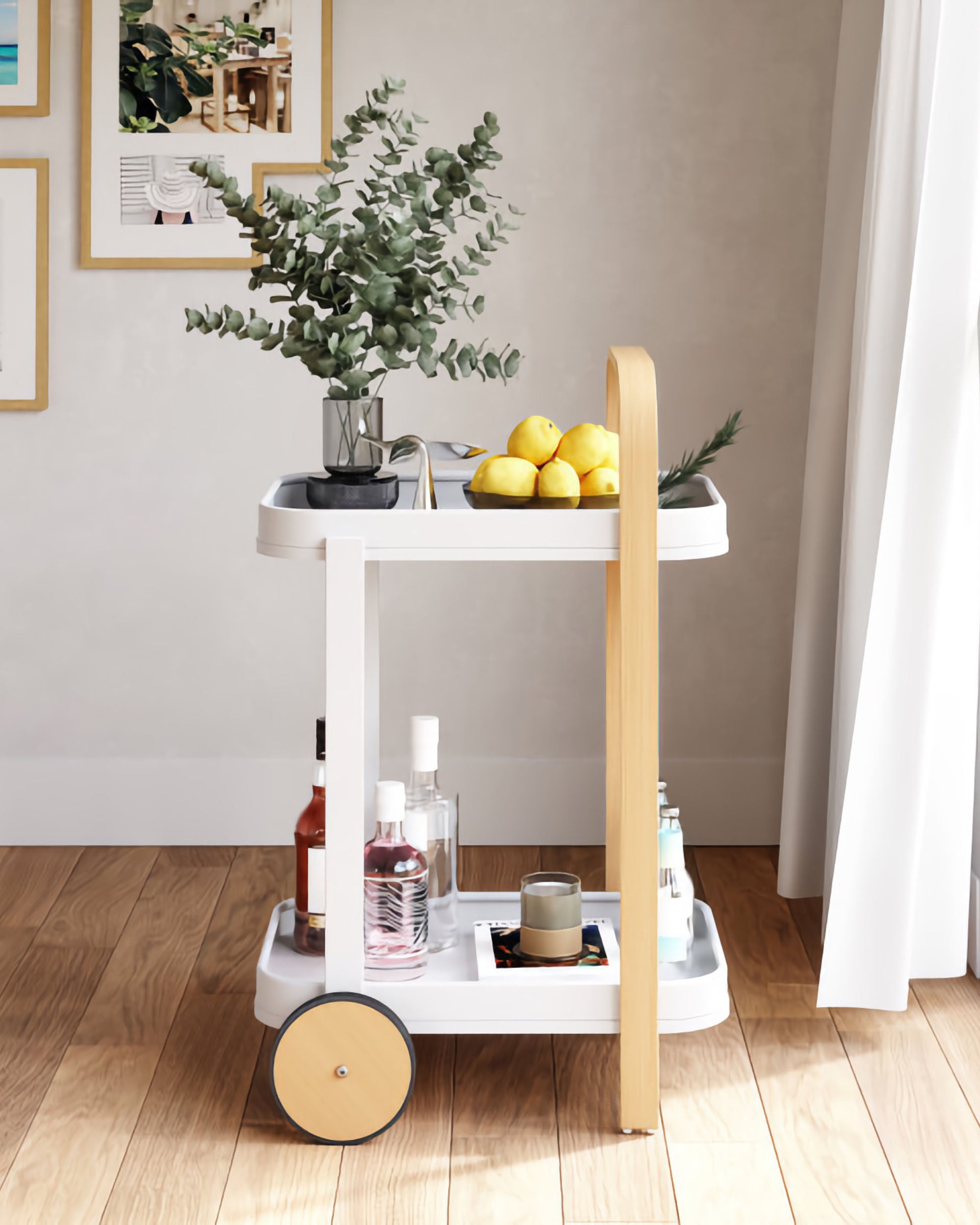 Umbra Bellwood bar/serving cart. Natural