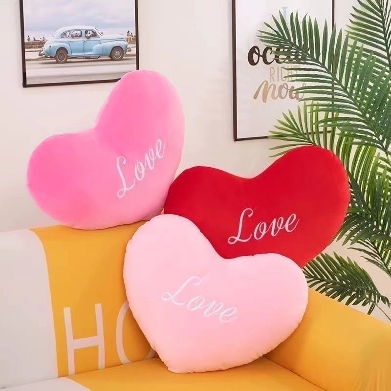 Cute Letter Heart Shape Pp Cotton Throw Pillow
