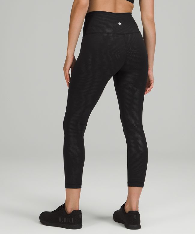 lululemon Wunder Train High-Rise Crop 23 Foil