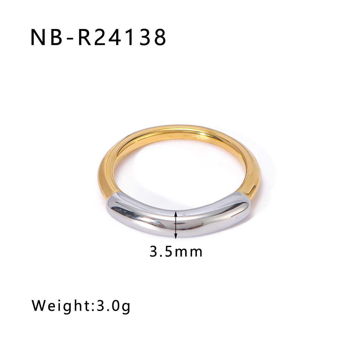 Personalized Special-Shaped Oversized Exaggerated Irregular Stainless Steel Ring With Asymmetric Fingerprints