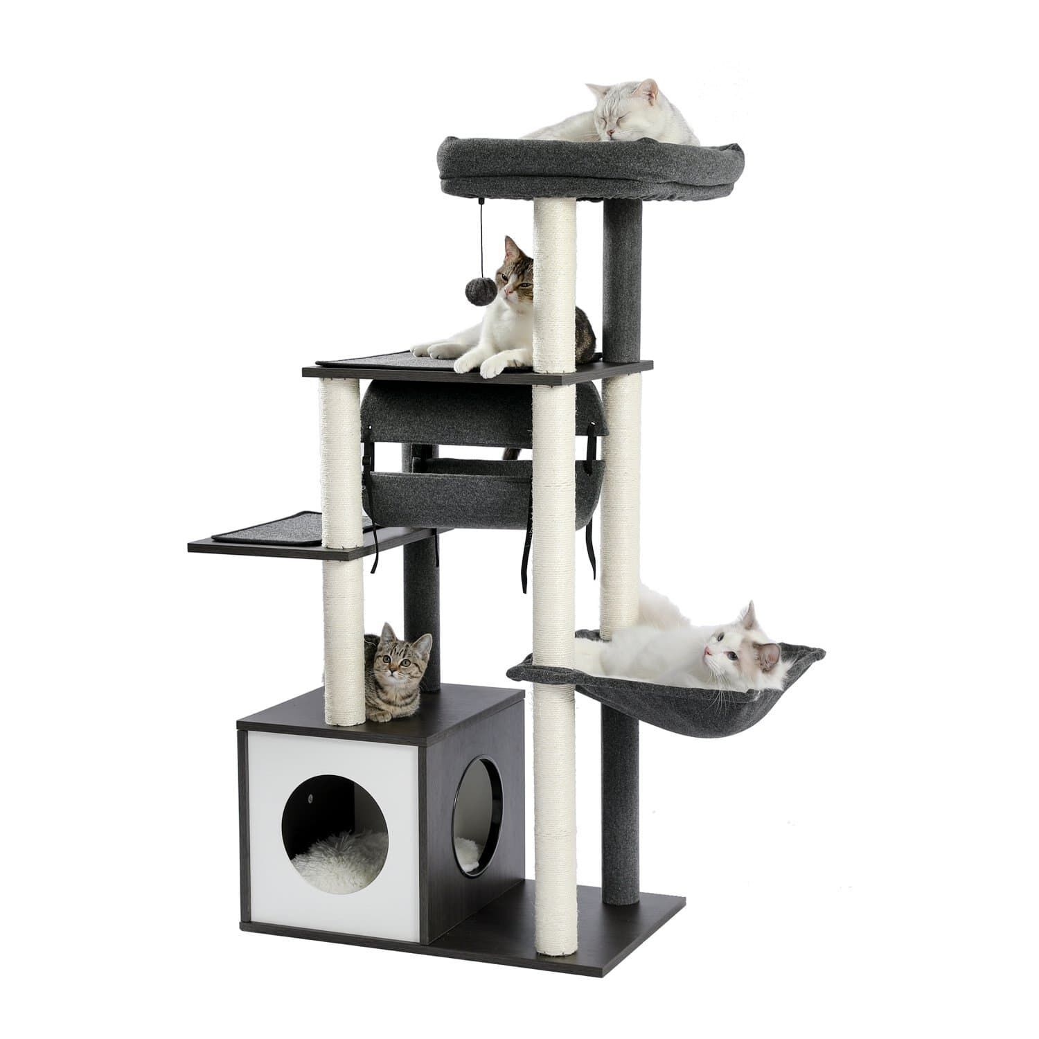 130.5cm Cat Scratching Tower Condo