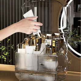 Acrylic Crystal Makeup Organizer