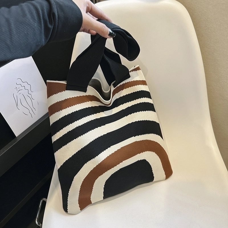 Women's Medium Polyester Plaid Streetwear Square Open Shoulder Bag