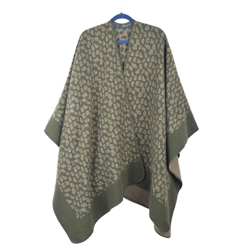 Women's Elegant Vintage Style Printing Cotton Polyester Crochet Lace Shawl