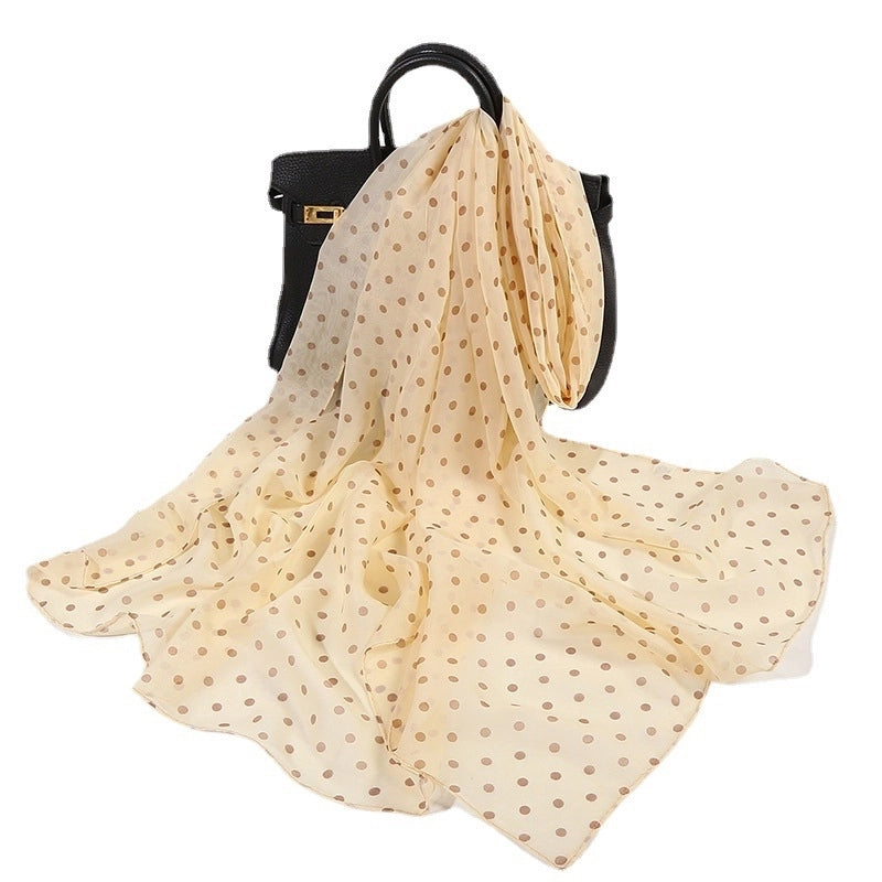 Sand Scarf Summer Small Scarf Dual-use Small Scarf Classic Leopard Chiffon Scarf Women Thin Shawl