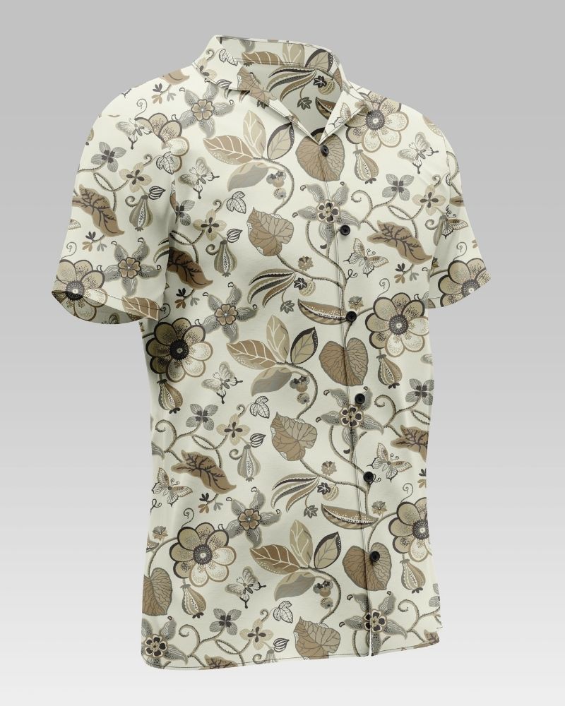 Floral Printed Cotton Shirt