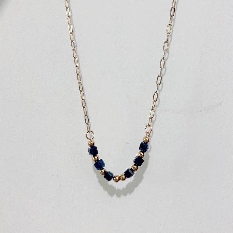Fashion Bull Head Stainless Steel Plating Natural Stone Pendant Necklace