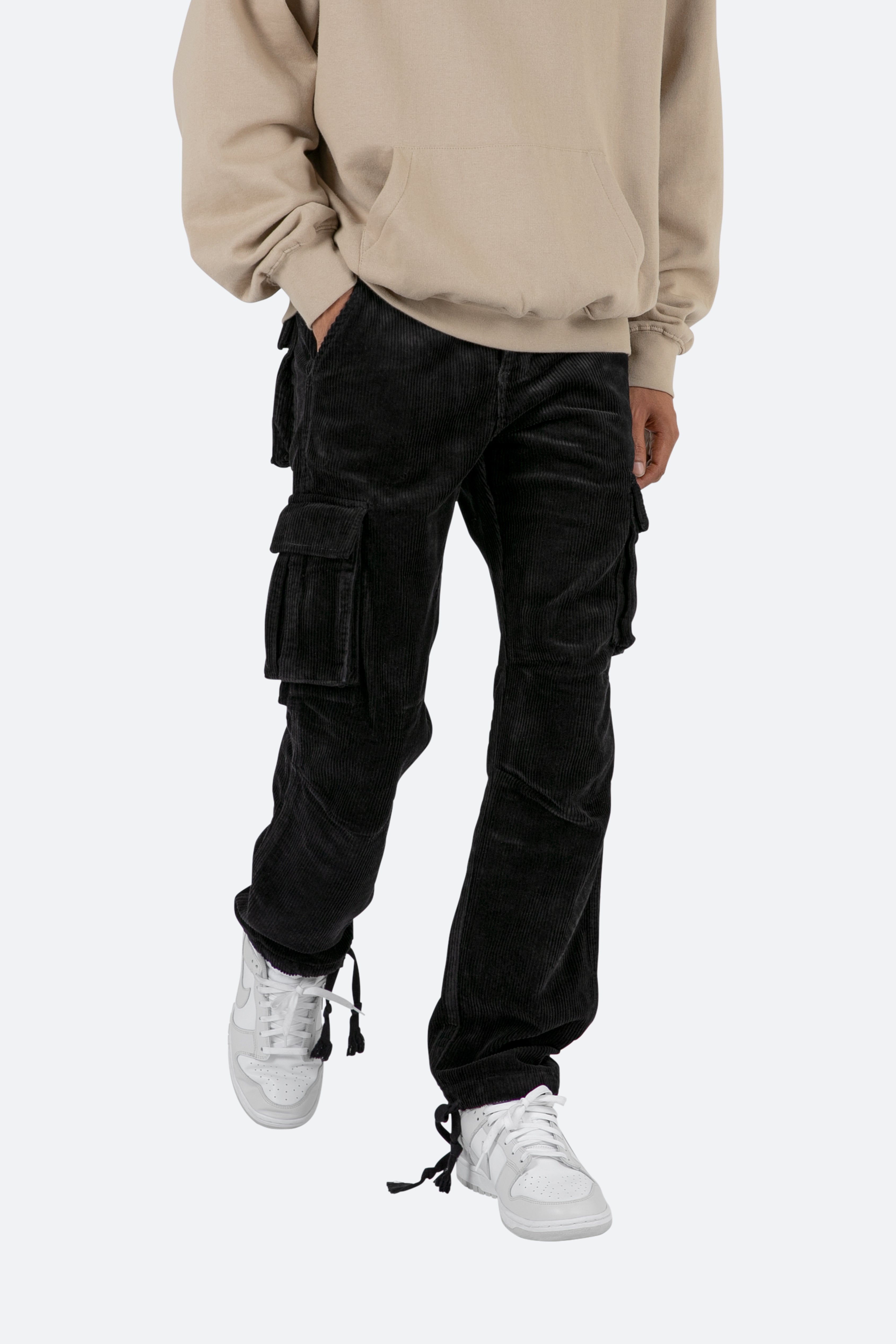 Vintage Corduroy Cargo Pants - Black