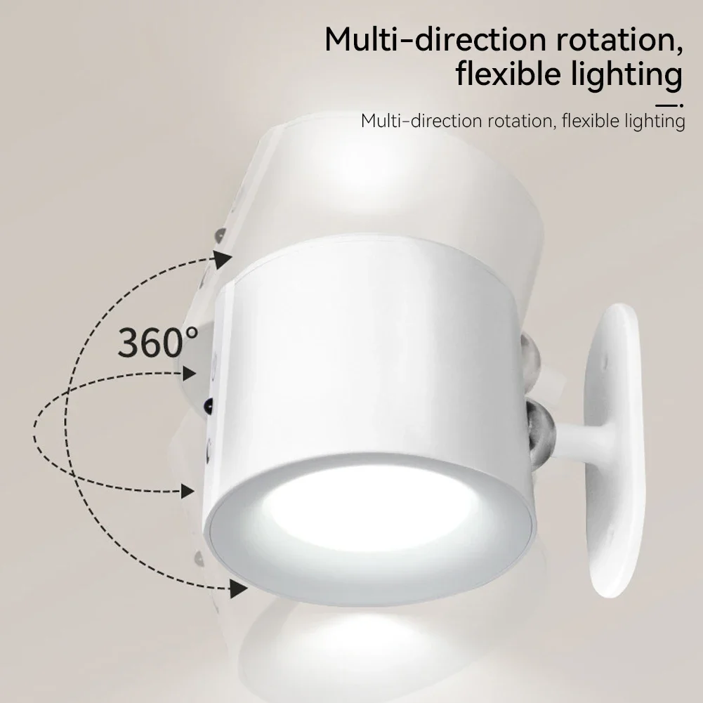 LED DOUBLE HEAD WALL LAMP – TOUCH CONTROL & REMOTE 360° ROTATABLE RECHARGEABLE