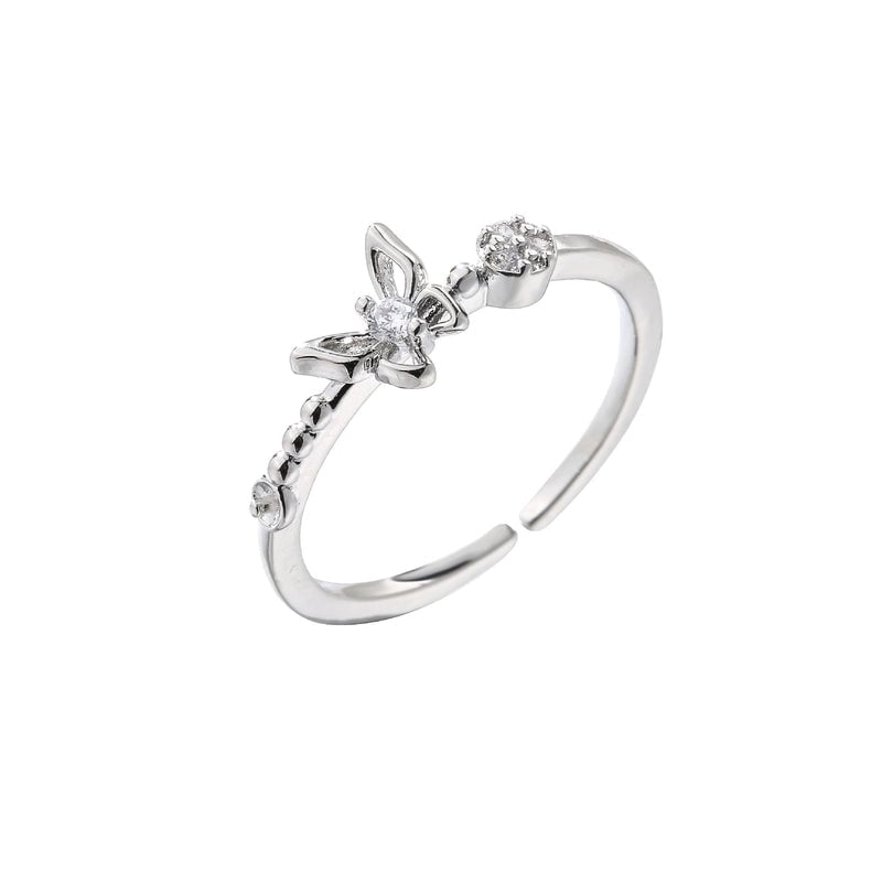 Copper Plating Star Zircon Copper Rings