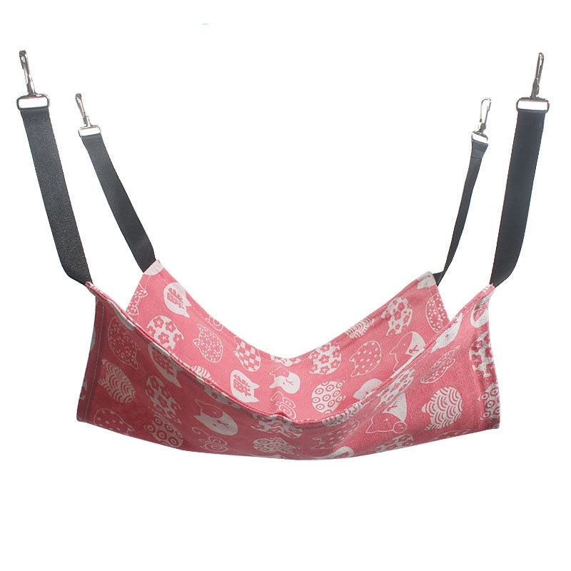 Pet Cat Nest Iron Cage Breathable Plus Velvet Hook Cat Hammock Swing Cat Hanging Nest Pet Hammock Supplies
