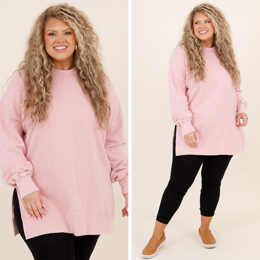 Cozy Pullover. Blush