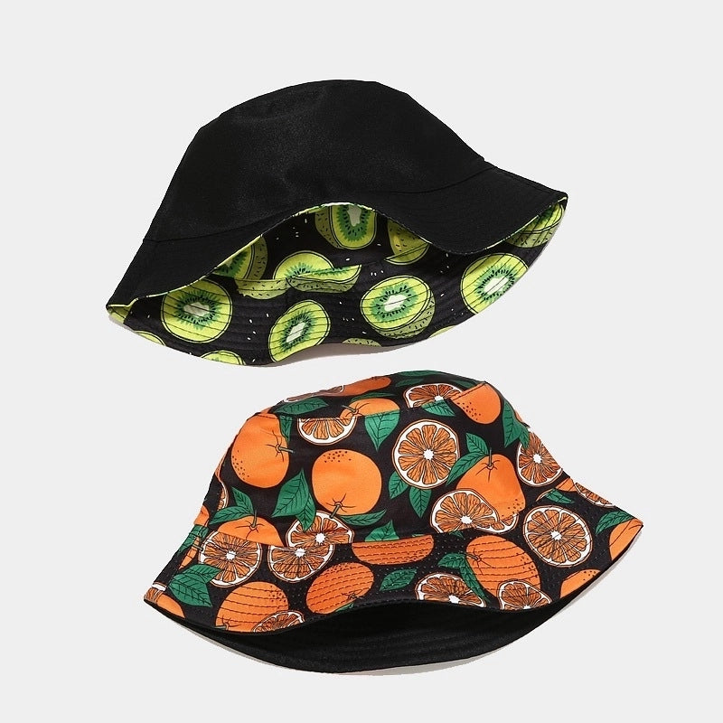 Women's Cute Sweet Fruit Printing Bucket Hat